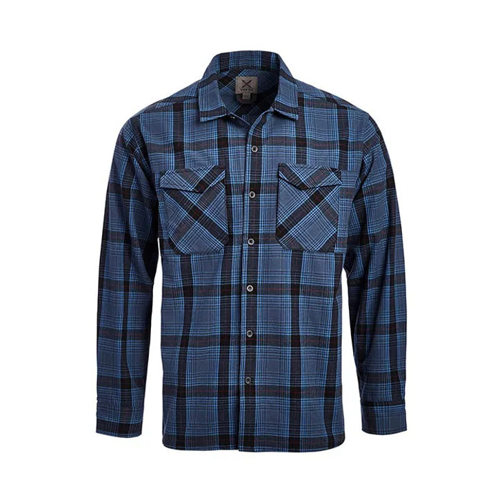 Vertx-Canyon River Flannel Ls Shirt-Blue Ridge Plaid Vertx-Canyon River Flannel Ls Shirt-Blue Ridge Plaid