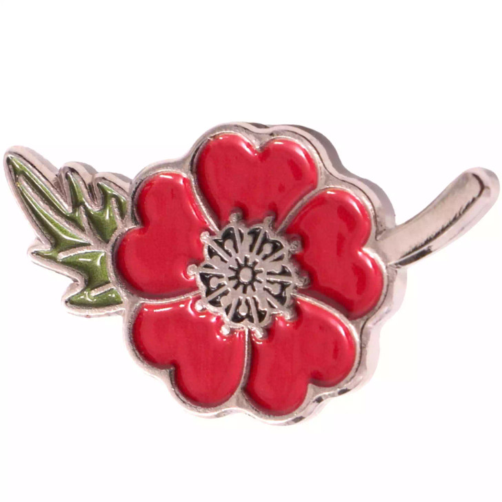 Poppy Stem Lapel Pin