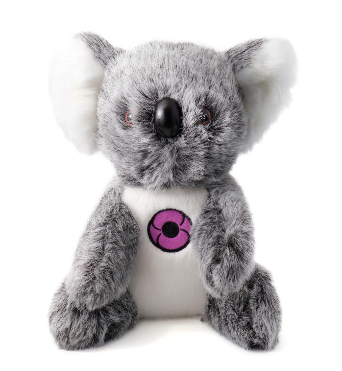 20cm Blinky the Purple Poppy Koala 20cm Blinky the Purple Poppy Koala