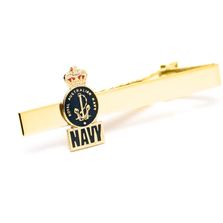 Navy Tie Bar On Card-FEMALE