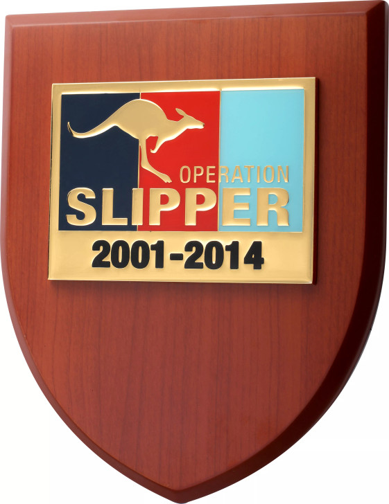 Operation Slipper Shield Plaque Operation Slipper Shield Plaque