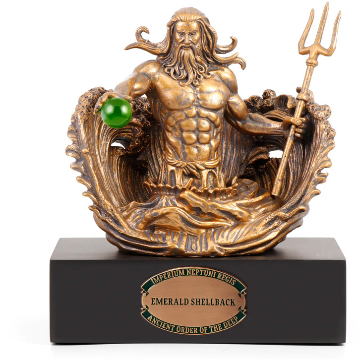 Crossing the Line Emerald Shellback Figurine Crossing the Line Emerald Shellback Figurine