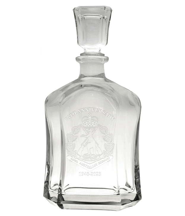 RAR 75th Italian Glass Decanter RAR 75th Italian Glass Decanter