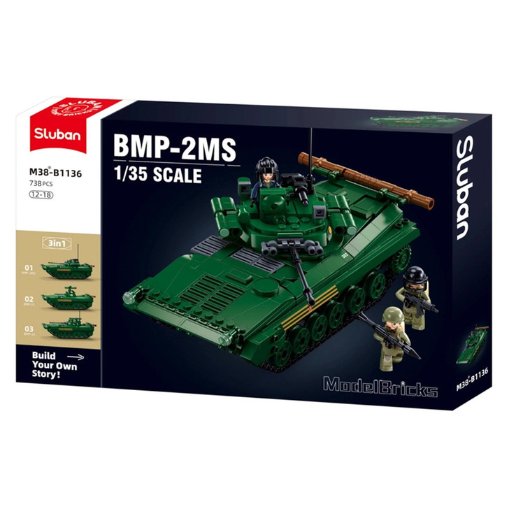 Mb Bmp Infantry Fighting Tank (Ifv) 3 In 1 Scale 1:35 738 Pcs