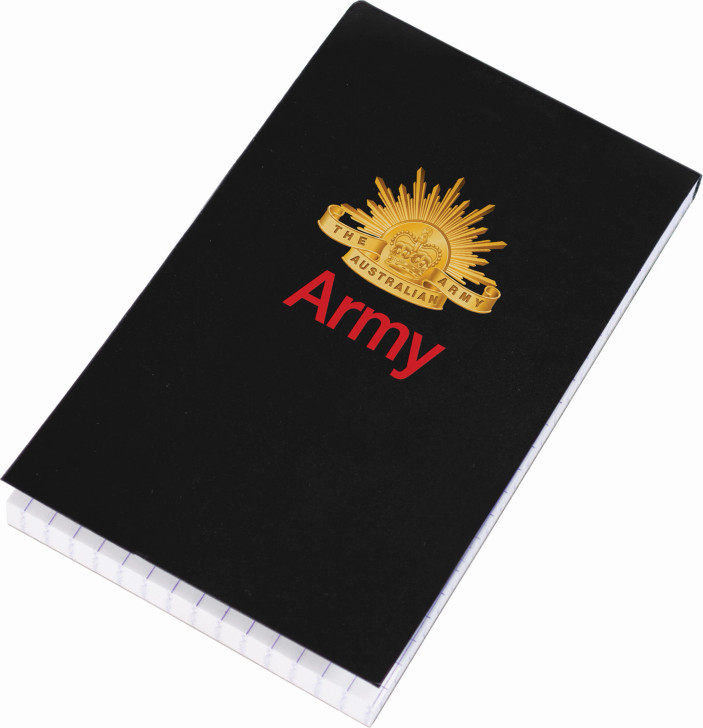 Army A5 Notepad Black Army A5 Notepad Black