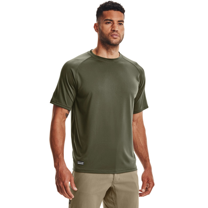 Under Armour Mens Tactical Tech Short Sleeve T-Shirt- Green Under Armour Mens Tactical Tech Short Sleeve T-Shirt- Green