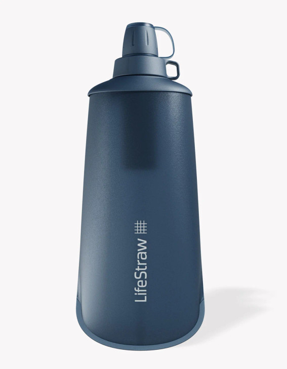 LifeStraw Peak Series Collapsible Squeeze Bottle 1L- Mountain Blue LifeStraw Peak Series Collapsible Squeeze Bottle 1L- Mountain Blue