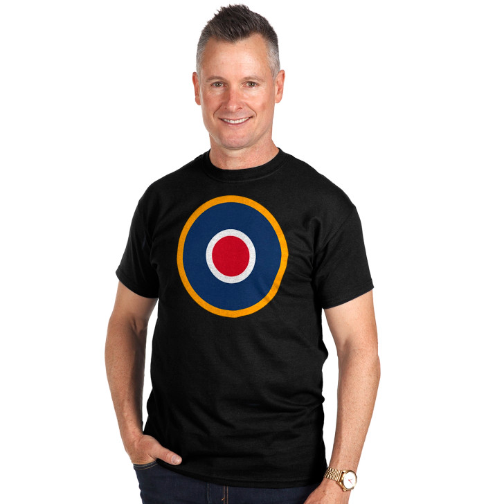 Air Force 1940s Roundel Mens T-shirt Black Air Force 1940s Roundel Mens T-shirt Black