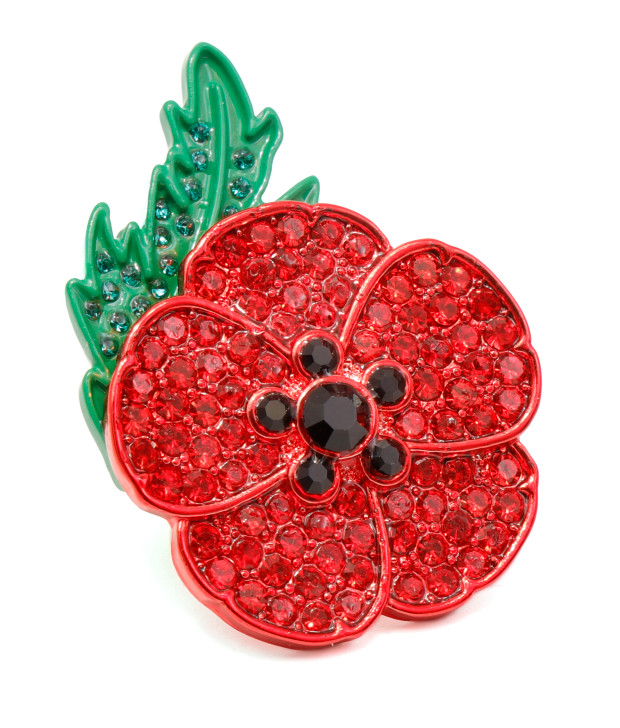 Glamorous Poppy Limited-Edition Lapel Pin Glamorous Poppy Limited-Edition Lapel Pin