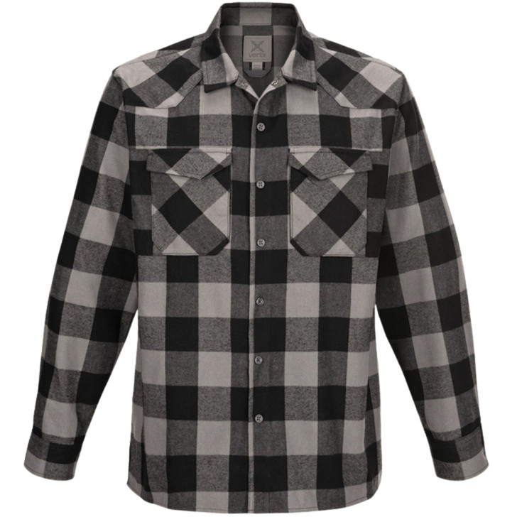 Vertx-Canyon Flannel - Marshland Grey Plaid