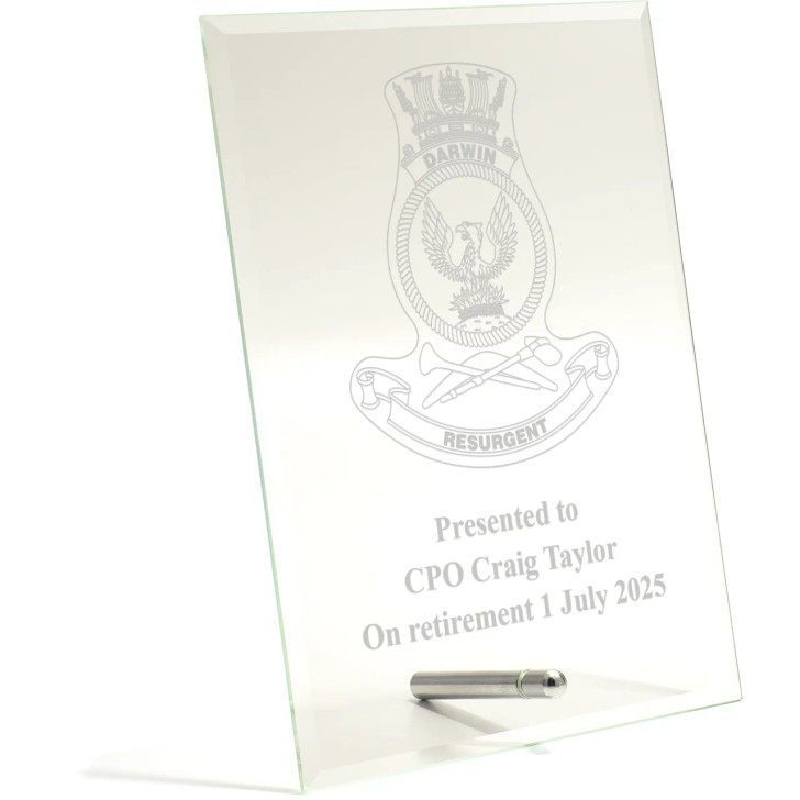 HMAS Darwin Essence Glass Award