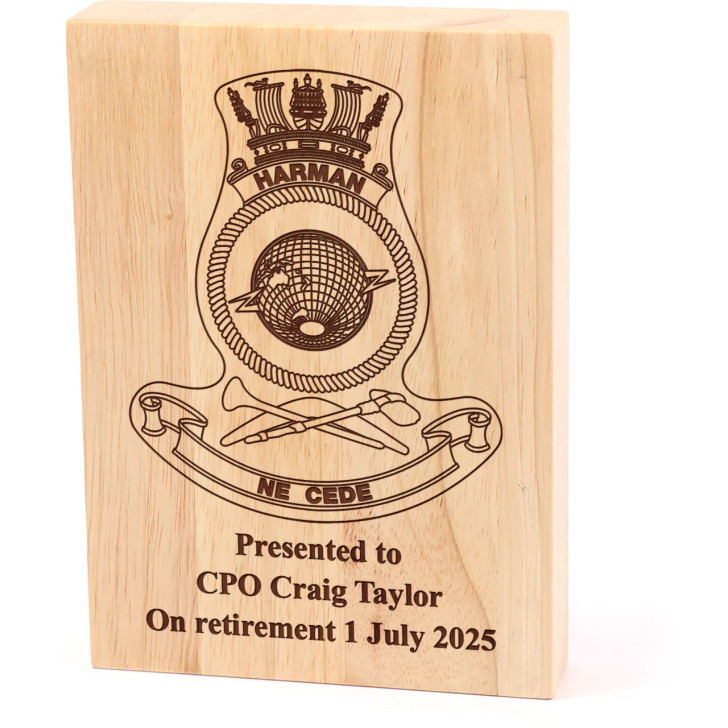 HMAS Harman Heritage Wooden Award
