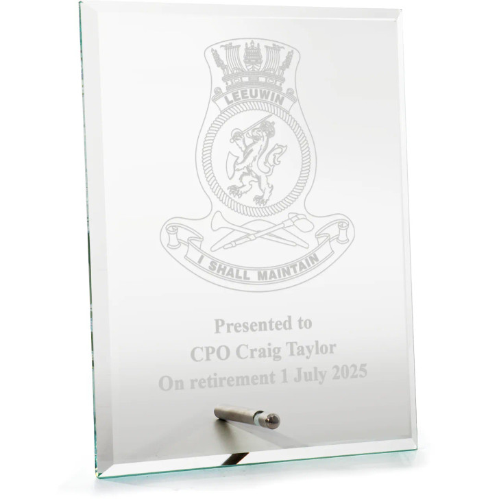 HMAS Leeuwin Everest Glass Award in Gift Box