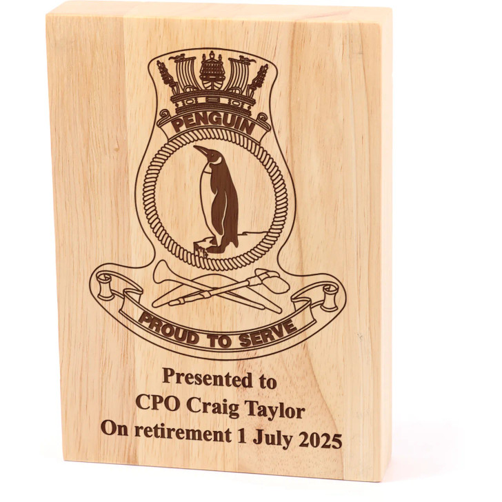 HMAS Penguin Heritage Wooden Award