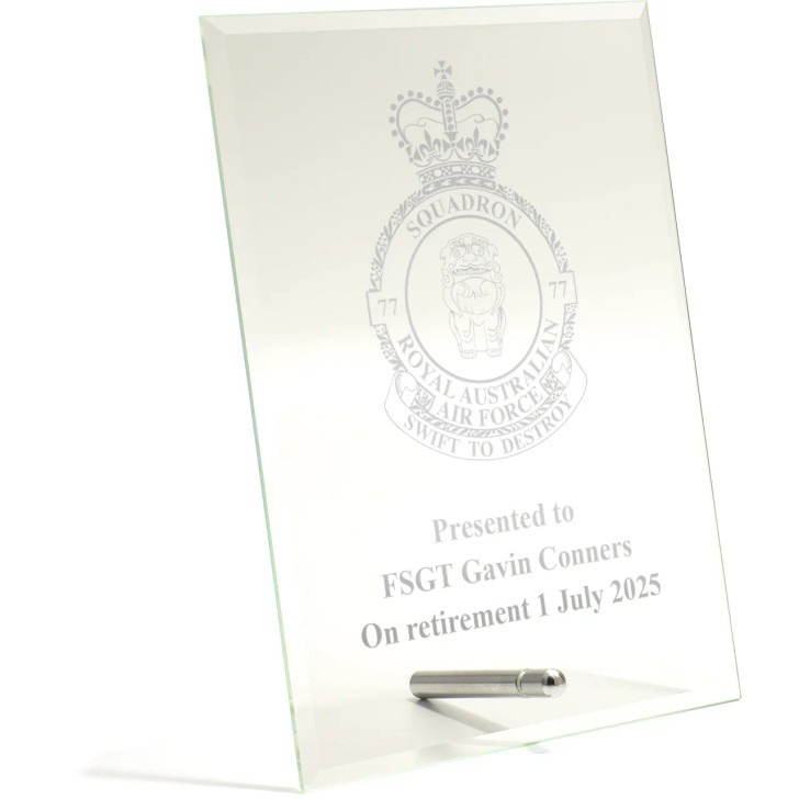 No 77 Squadron (77SQN) Essence Glass Award