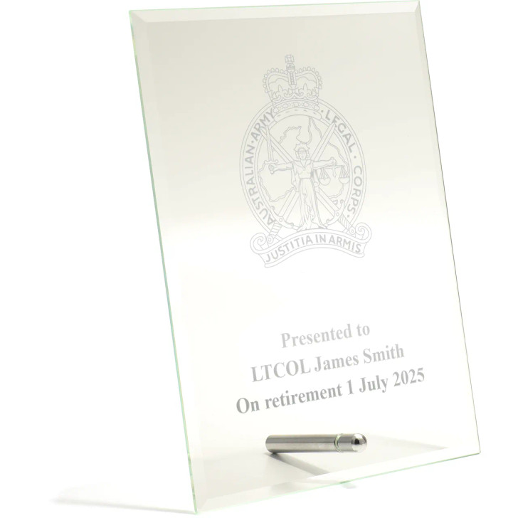 Australian Army Legal Corps (AALC) Essence Glass Award