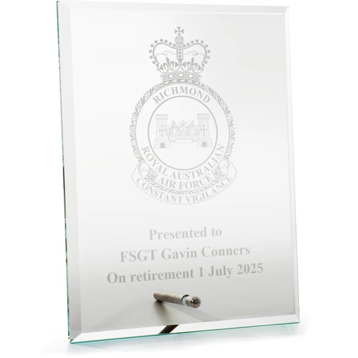 RAAF Base Richmond (RAAFRIC) Everest Glass Award in Gift Box