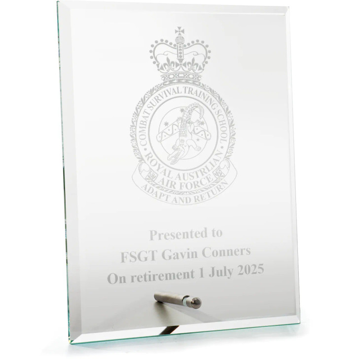 Combat Survival Training School (CSTS) Everest Glass Award in Gift Box