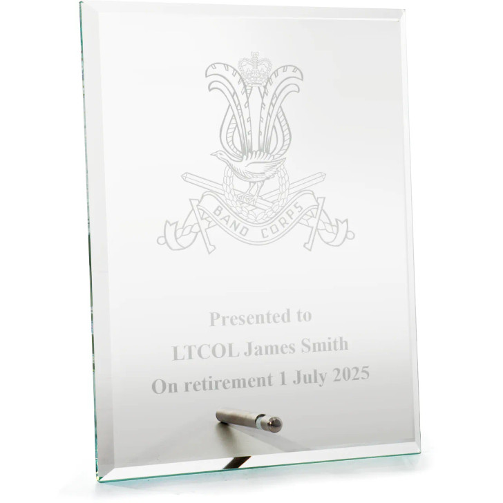 Australian Army Band Corps (AABC) Everest Glass Award in Gift Box