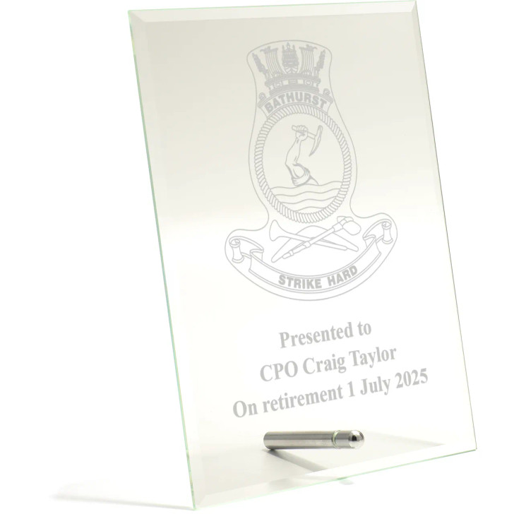 HMAS Bathurst (II) Essence Glass Award