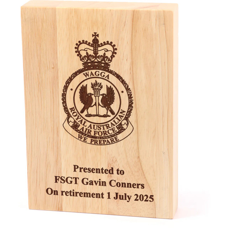 RAAF Base Wagga (RAAFWAG) Heritage Wooden Award