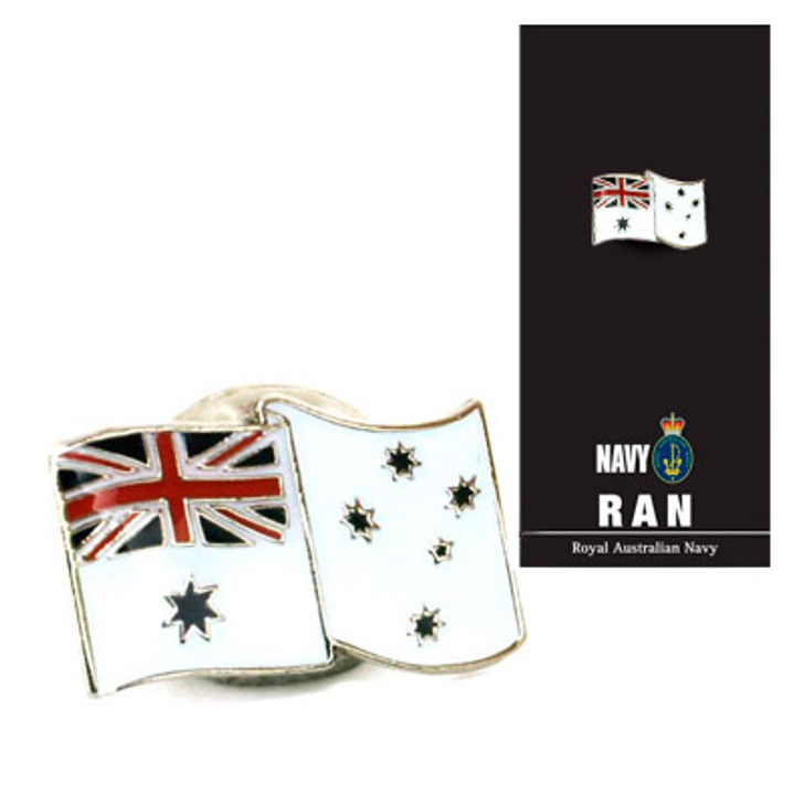 Ensign Lapel Pin On Card Ensign Lapel Pin On Card Before establishing itself as an independent military force in 1911 and becoming one of the largest and most advanced naval forces in the Pacific, the Royal Australian Navy (RAN) began its life as par