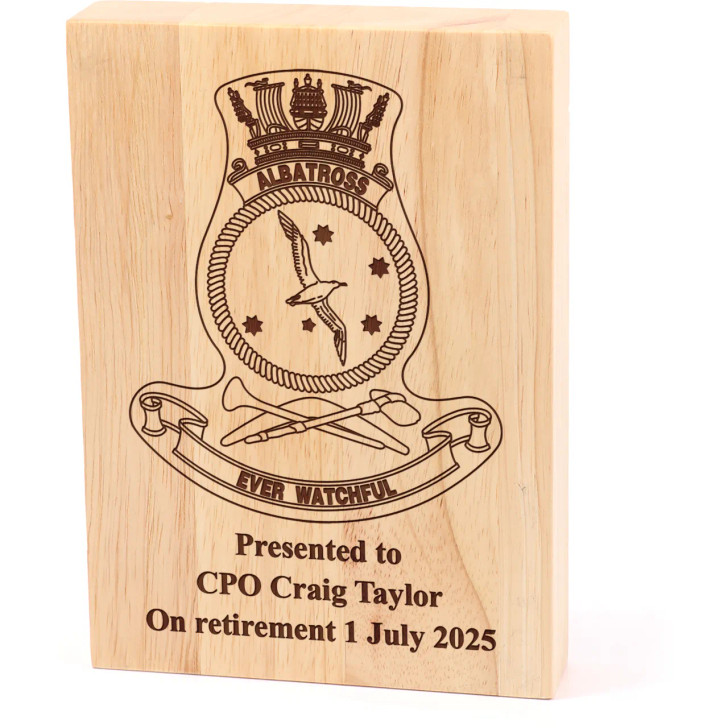 HMAS Albatross Heritage Wooden Award