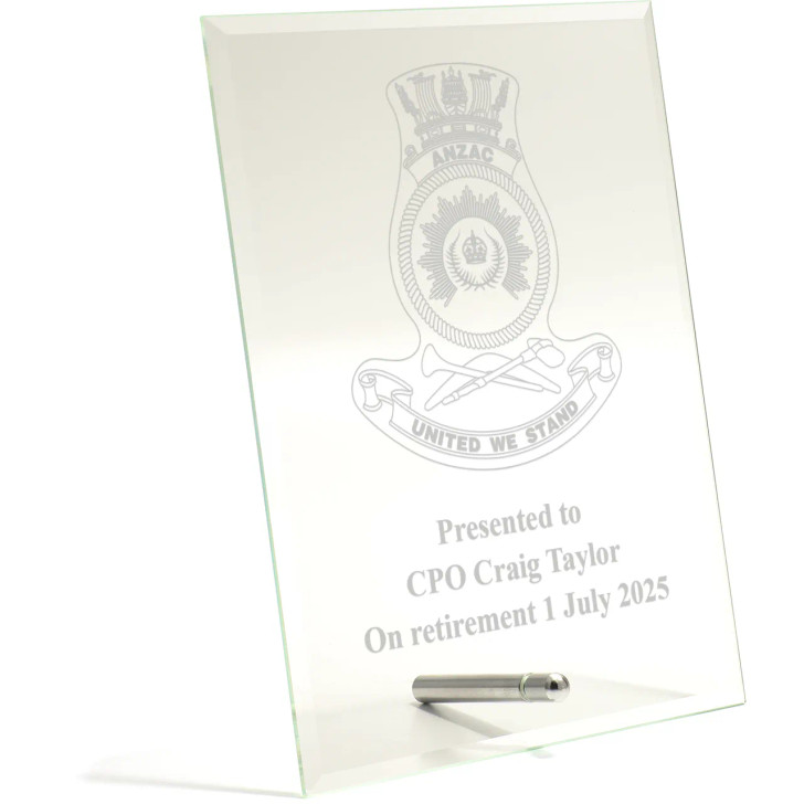 HMAS Anzac Essence Glass Award