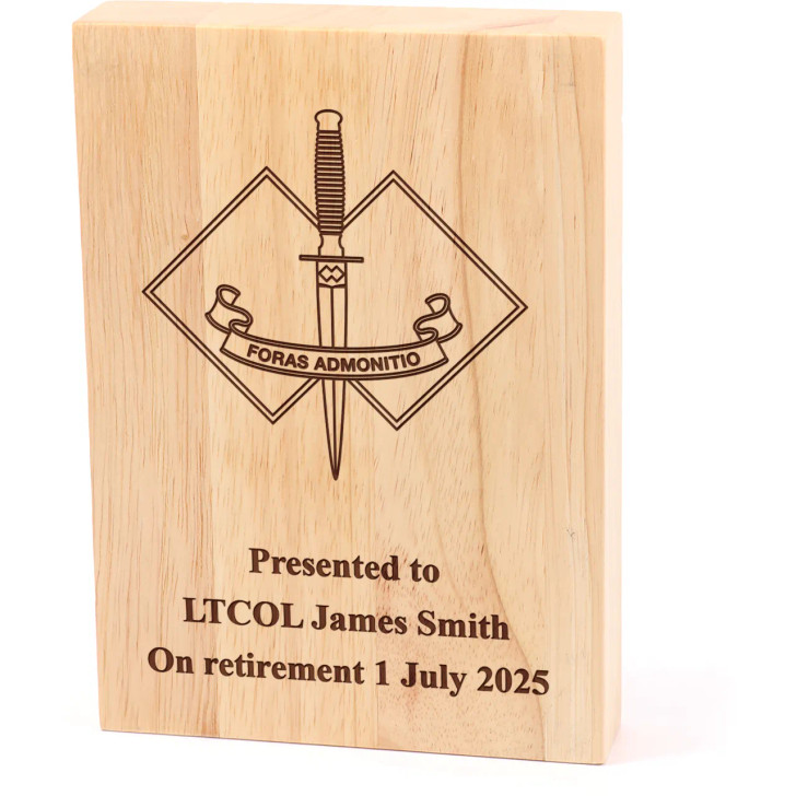 2nd Commando Regiment (2 CDO REGT) Heritage Wooden Award