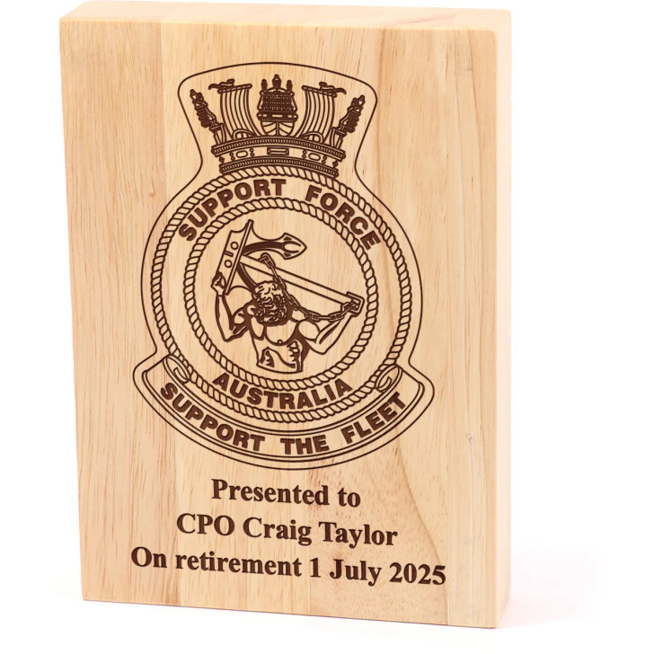 Support Force Heritage Wooden Award