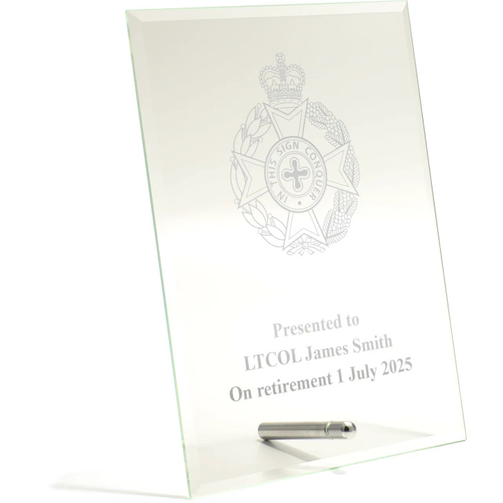 Royal Australian Chaplains Department (RAA Ch D) Essence Glass Award