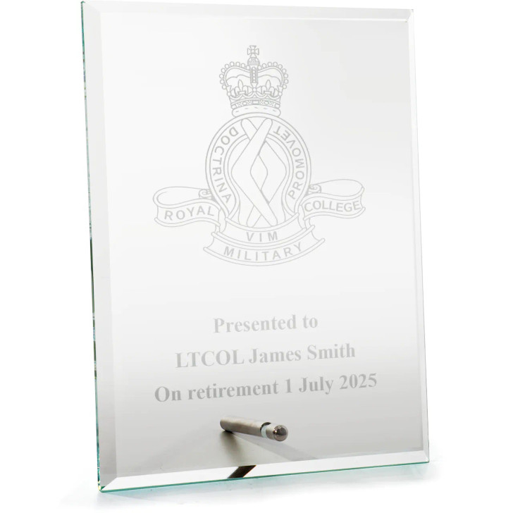 Royal Military College (RMC) Everest Glass Award in Gift Box