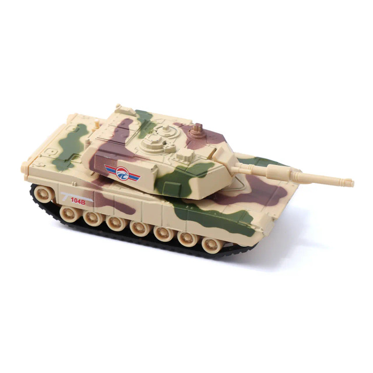 DIE CAST TANKS 14 CM PULL BACK - Yellow DIE CAST TANKS 14 CM PULL BACK - Yellow