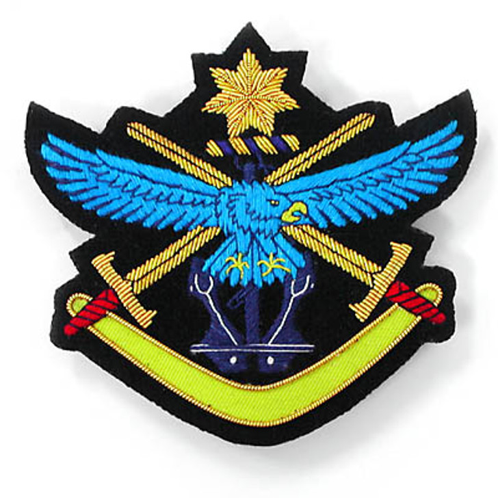 ADF Bullion Pocket Badge ADF Bullion Pocket Badge Superb Australian Defence Force (ADF) Bullion Pocket Badge perfect for your Blazer, bag or where you want a stylish badge, order now from the military specialists. Approximate size 80x80mm. Securely f