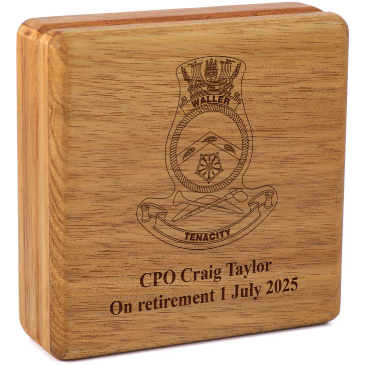 HMAS Waller Tasmanian Blackwood Heritage Box