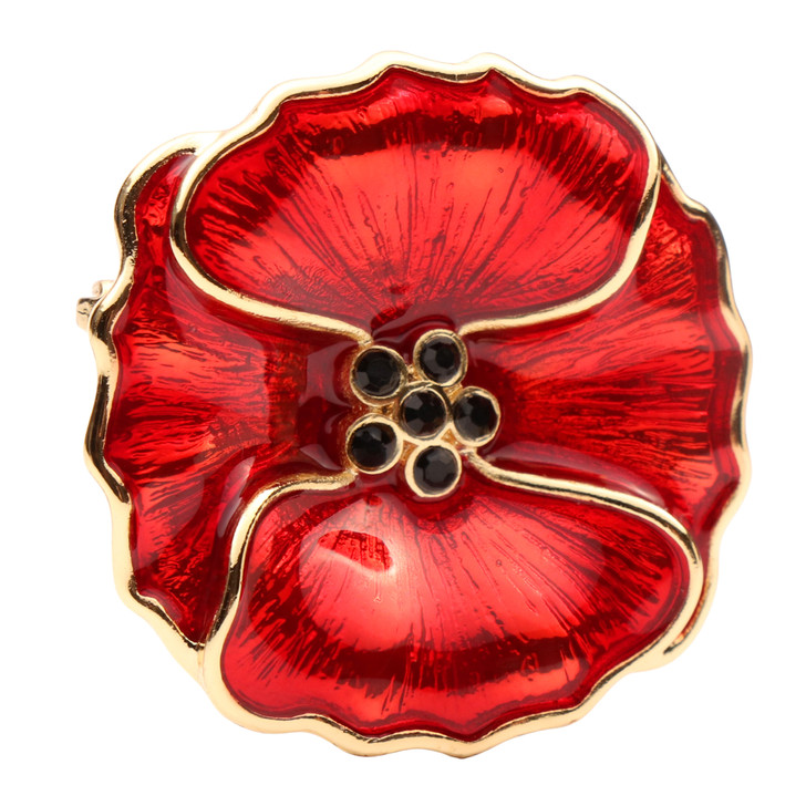 Red, Petals of Remembrance Brooch Red, Petals of Remembrance Brooch