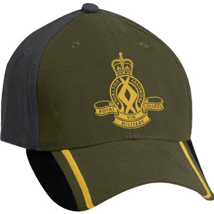 RMC Brushed Cotton Cap This Royal Military College Corps of Staff Cadets (RMC) cap is both stylish and practical with its cool two colour design. Buy now from the military specialists. This quality heavy brushed cotton cap