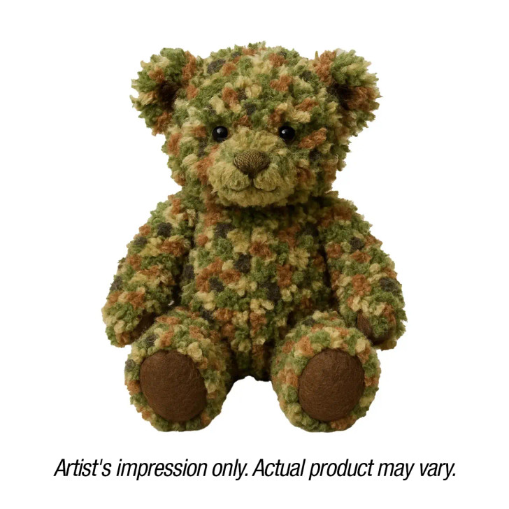 Fuzzy Budz Army Bear Fuzzy Budz Army Bear