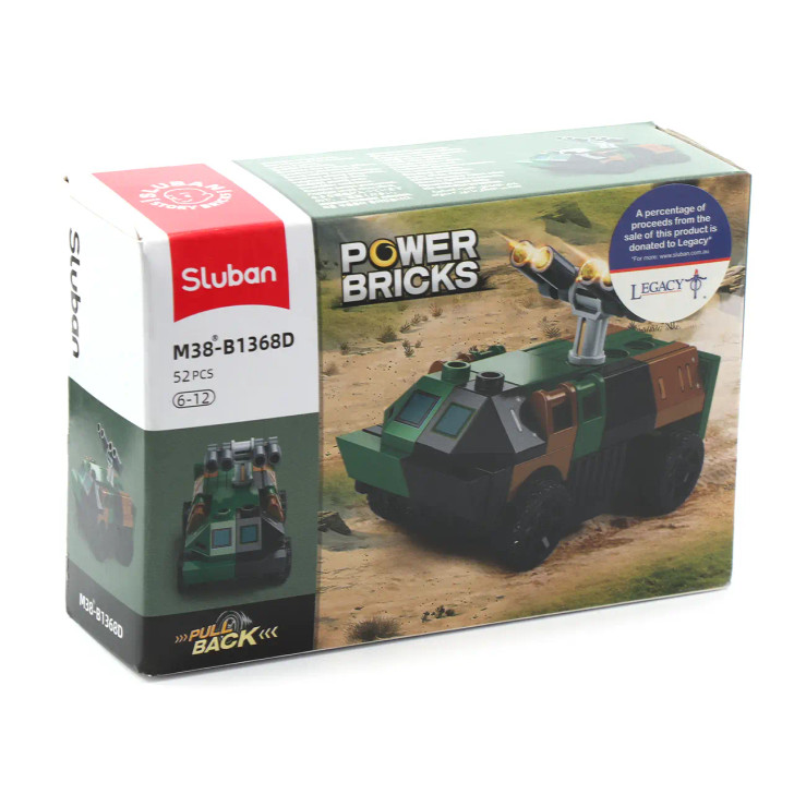 Powerbricks Pull Backs Military APC Tank Image 0