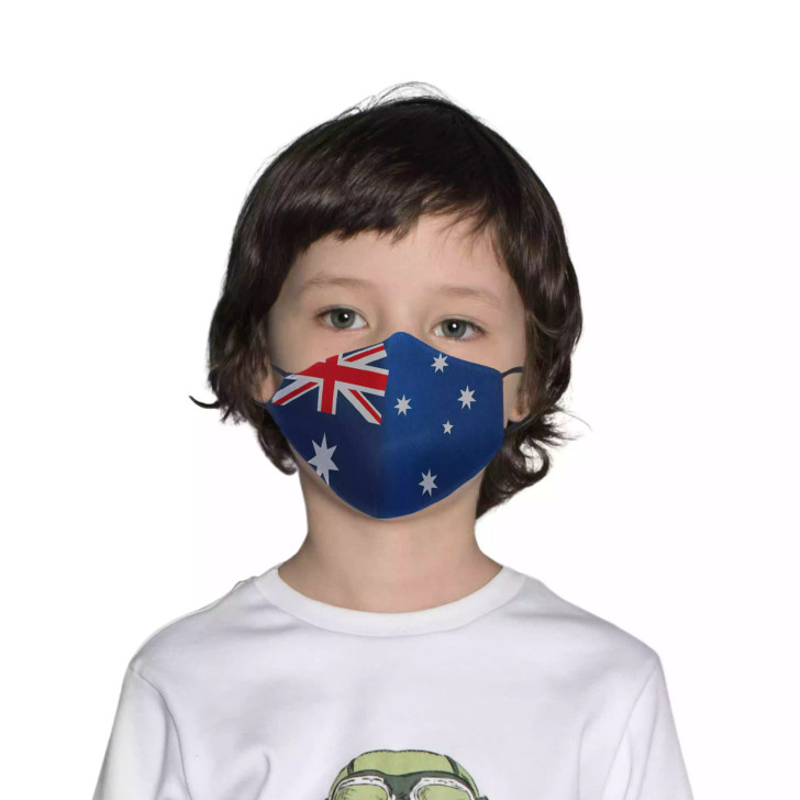 Face Mask - Aus Flag (Kids Size) Face Mask - Aus Flag (Kids Size)