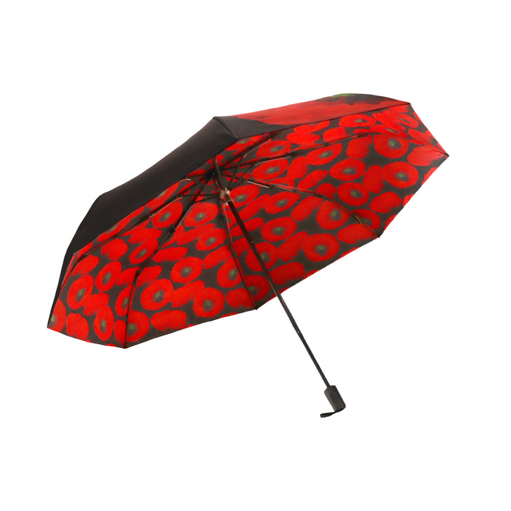 I Remember - Red Poppy Compact Umbrella