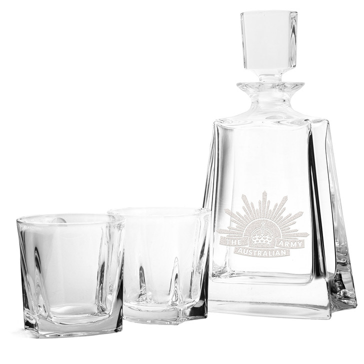 Army Bohemia Crystal Whisky Set 8th Pattern