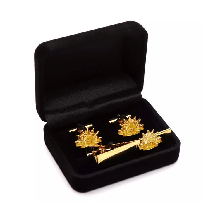 Army Cuff Link & Tie Bar Set 8th Pattern