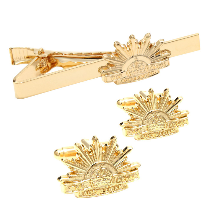 Army Cuff Link & Tie Bar Set 8th Pattern