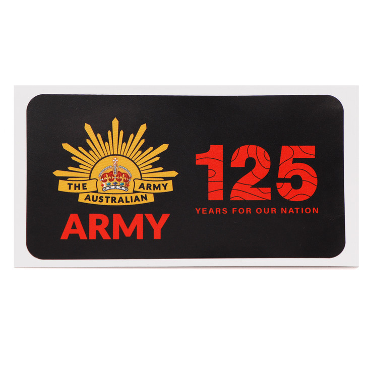 Army - 125 Years For Our Nation PVC Sticker