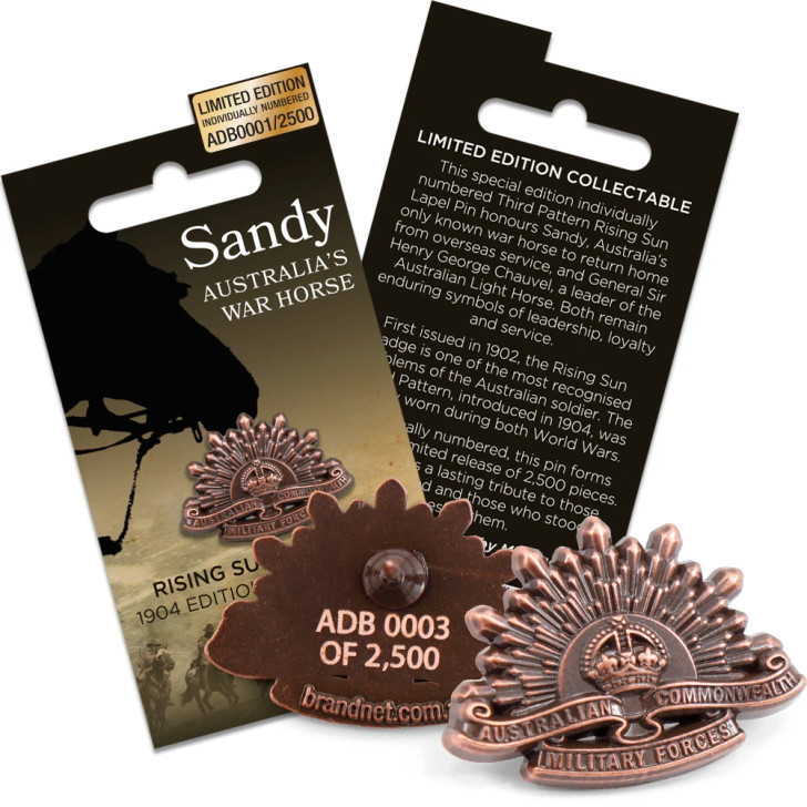 Limited Edition Third Pattern Rising Sun Lapel Pin - ADB