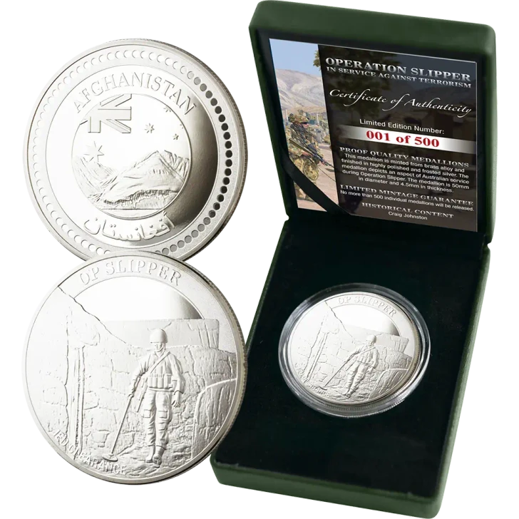 BrandNet Archive Edition | Afghanistan IED Clearance Ltd Medallion 50mm In Case