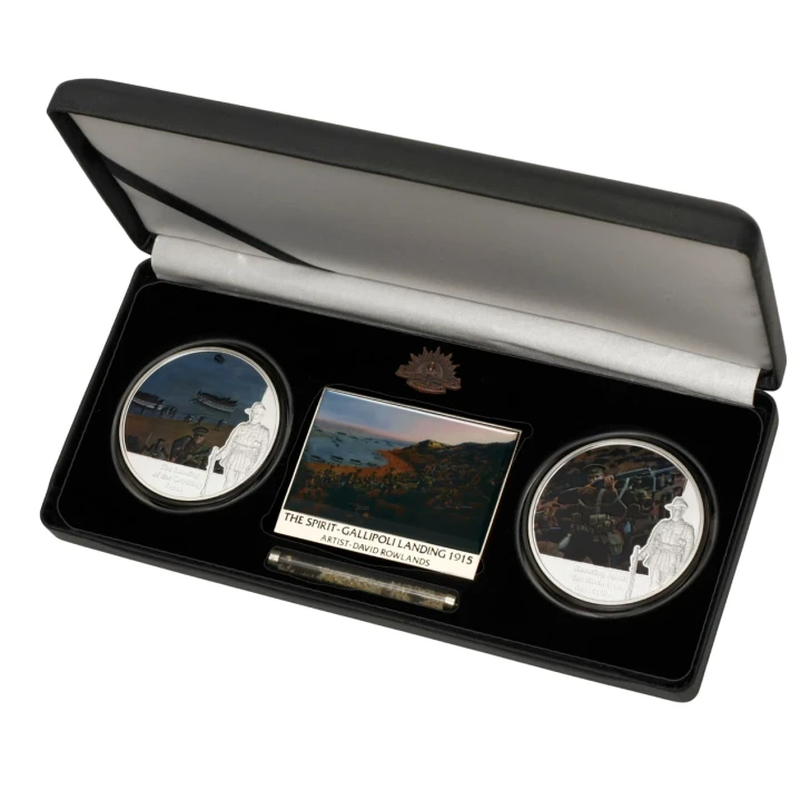 BrandNet Archive Edition | The Landing Set of Two Ltd Ed Medallions SoG 12