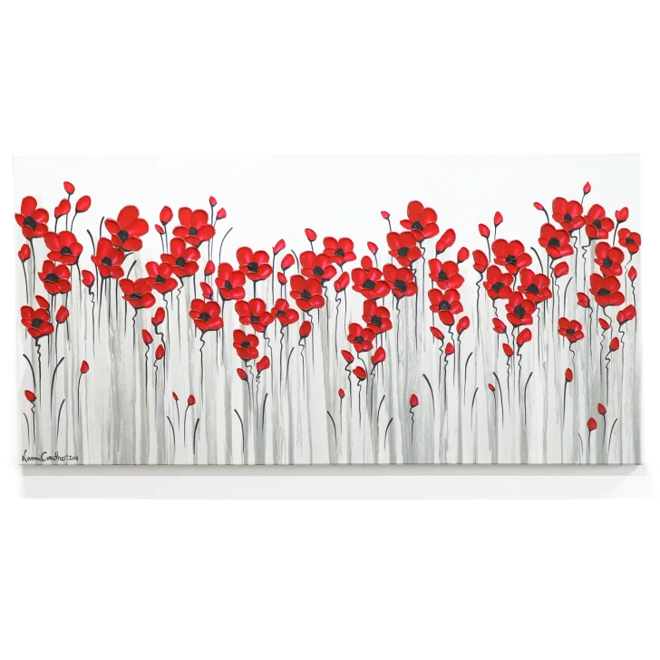 Original Artwork | Poppy Mpressions Fields of Poppies