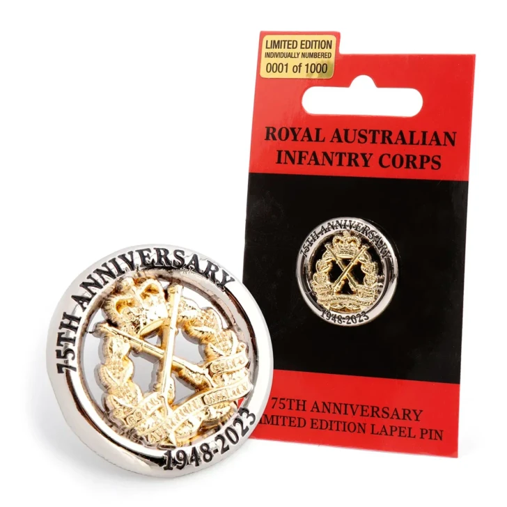BrandNet Archive Edition | RAInf 75th Anniversary Ltd Lapel Pin